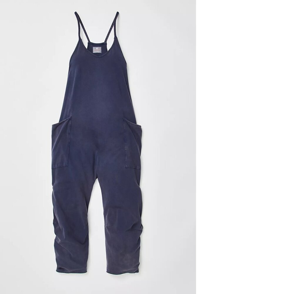 Free People Movement Hot Shot Onesie Overalls Blue Size Small - Picture 2 of 15